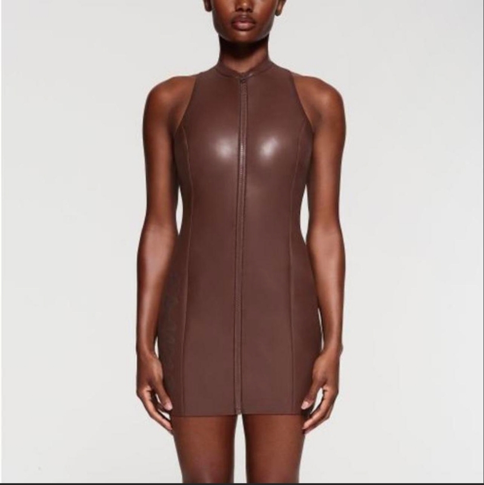 NEW SKIMS MOCK NECK MINI SCUBA DRESS SZ 4X